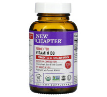 New Chapter, Fermented Vitamin D3, 60 Vegan Tablets
