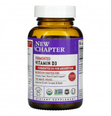 New Chapter, Fermented Vitamin D3, 60 Vegan Tablets