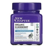New Chapter, Organic Elderberry Whole-Food Gummies, 60 Vegan Gummies