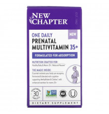 New Chapter, One Daily Prenatal Multivitamin 35+, 30 Vegetarian Tablets