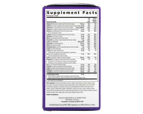 New Chapter, One Daily Prenatal Multivitamin 35+, 30 Vegetarian Tablets New Chapter, One Daily Prenatal Multivitamin 35+, 30 Vegetarian Tablets