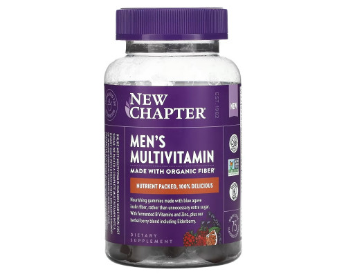 New Chapter, Men's Multivitamin, Berry Citrus, 75 Gummies New Chapter, Men's Multivitamin, Berry Citrus, 75 Gummies