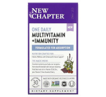 New Chapter, One Daily Multivitamin + Immunity, 30 Vegetarian Tablets