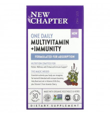 New Chapter, One Daily Multivitamin + Immunity, 30 Vegetarian Tablets