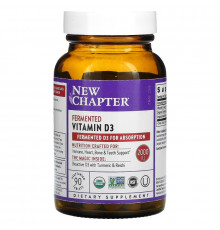 New Chapter, Fermented Vitamin D3, 2,000 IU, 90 Vegetarian Tablets