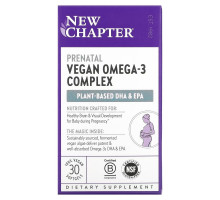 New Chapter, Prenatal Vegan Omega-3 Complex, 30 Vegan Softgels