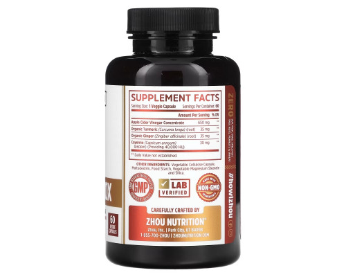 Zhou Nutrition, Max Strength Cider Detox, 60 Veggie Capsules Zhou Nutrition, Max Strength Cider Detox, 60 Veggie Capsules