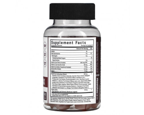 Фрукты и ягоды Superfruits Max, Watermelon, 60 Vegan Gummies Фрукты и ягоды Superfruits Max, Watermelon, 60 Vegan Gummies