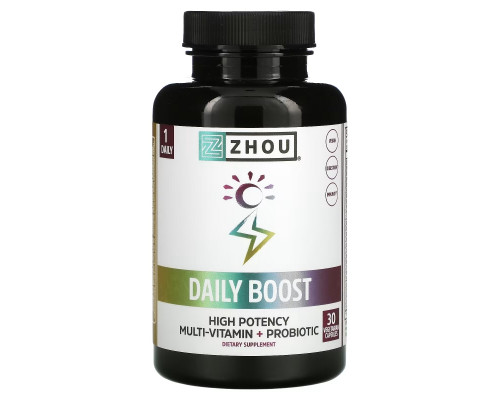 Zhou Nutrition, Daily Boost, 30 Vegetarian Capsules Zhou Nutrition, Daily Boost, 30 Vegetarian Capsules