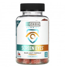 Zhou Nutrition, Screen Eyes, Tropical Mango, 60 Vegetarian Gummies