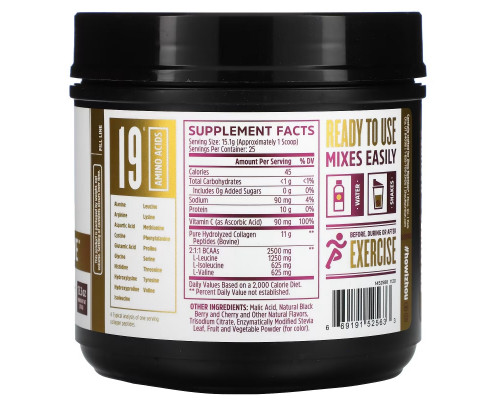 Zhou Nutrition, Collagen Active, Black Berry Cherry, 13.8 oz (378 g) Zhou Nutrition, Collagen Active, Black Berry Cherry, 13.8 oz (378 g)