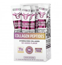 Zhou Nutrition, Collagen Peptides, Hydrolyzed Protein, Unflavored, 15 Stix, 0.39 oz (11 g) Each
