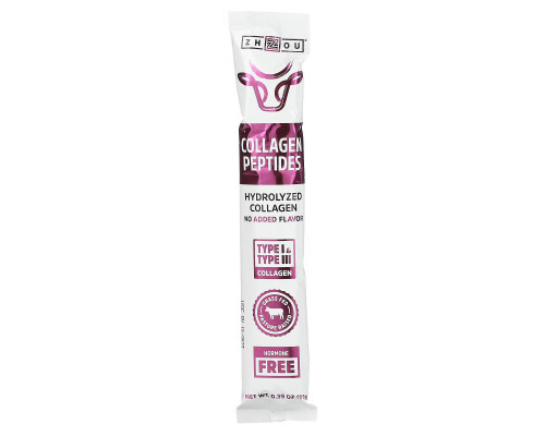 Zhou Nutrition, Collagen Peptides, Hydrolyzed Protein, Unflavored, 15 Stix, 0.39 oz (11 g) Each Zhou Nutrition, Collagen Peptides, Hydrolyzed Protein, Unflavored, 15 Stix, 0.39 oz (11 g) Each