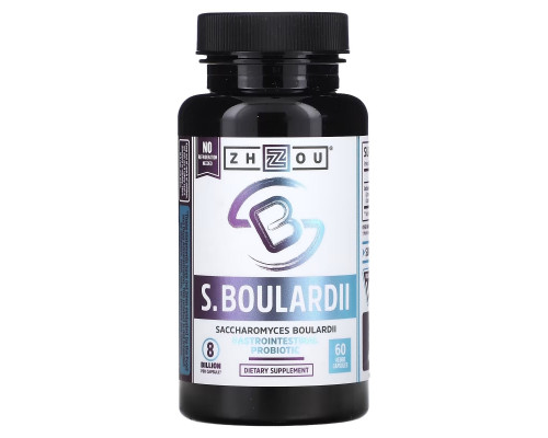 Zhou Nutrition, Saccharomyces Boulardii, Gastrointestinal Probiotic, 8 Billion, 60 Veggie Capsules Zhou Nutrition, Saccharomyces Boulardii, Gastrointestinal Probiotic, 8 Billion, 60 Veggie Capsules