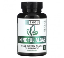 Водоросли Zhou Nutrition, Mindful Algae, водоросли, 120 таблеток