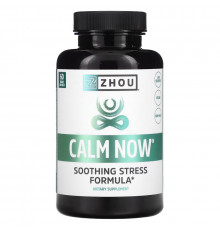 Zhou Nutrition, Calm Now, формула избавления от стресса, 60 вегетарианских капсул