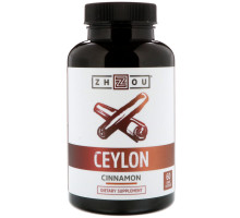 Zhou Nutrition, Цейлонская корица, 60 вегетарианских капсул
