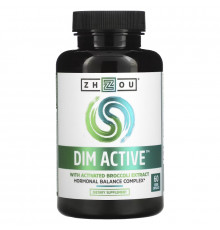Zhou Nutrition, DIM Active, комплекс для гормонального баланса, 60 вегетарианских капсул