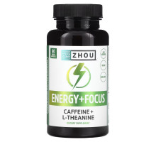 Zhou Nutrition, Energy + Focus, 60 Veggie Capsules