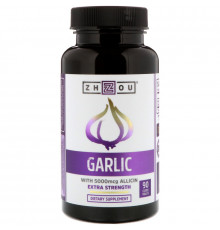 Zhou Nutrition, Garlic Extra Strength, 90 Coated Tables