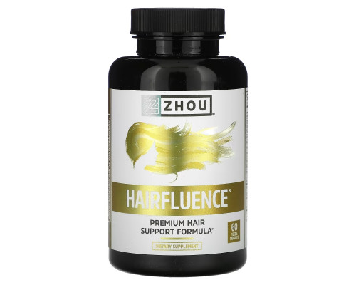 Zhou Nutrition, Hairfluence, Premium Hair Support Formula, 60 Veggie Capsules Zhou Nutrition, Hairfluence, Premium Hair Support Formula, 60 Veggie Capsules