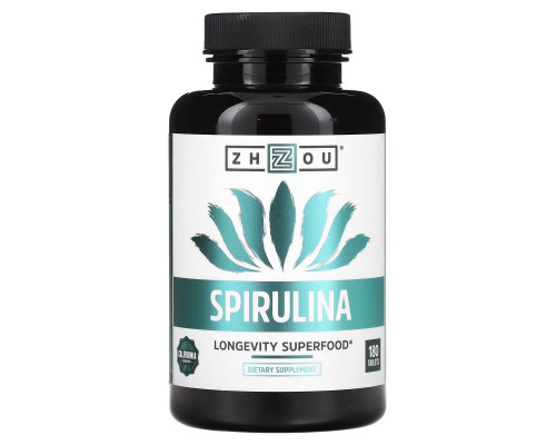 Zhou Nutrition, Spirulina, Longevity Superfood, 180 Tablets Zhou Nutrition, Spirulina, Longevity Superfood, 180 Tablets