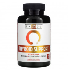 Zhou Nutrition, Thyroid Support with Iodine, 60 Veggie Capsules