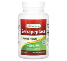 Пищеварительные ферменты Serrapeptase, 40,000 SPUs, 180 VCAPS