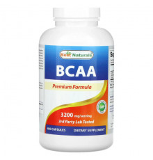 Аминокислоты Best Naturals, BCAA, 800 мг, 400 капсул