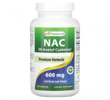 Антиоксиданты Best Naturals, NAC, 600 мг, 250 капсул