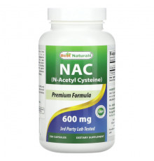 Антиоксиданты Best Naturals, NAC, 600 мг, 250 капсул