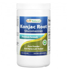 Клетчатка Best Naturals, глюкоманнан из корня конжака, 454 г (1 фунт)