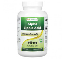 Антиоксиданты Best Naturals, Альфа-липоевая кислота, 600 мг, 240 капсул