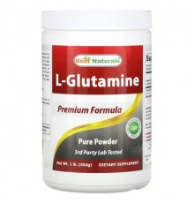 Аминокислоты Best Naturals, L-глютамин, 454 г (1 фунт)