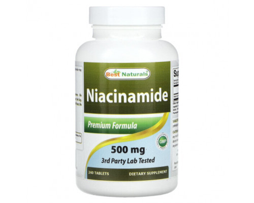 Витамины группы B Niacinamide, 500 mg, 240 Tablets Витамины группы B Niacinamide, 500 mg, 240 Tablets