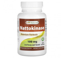 Пищеварительные ферменты Best Naturals, наттокиназа, 100 мг, 90 вегетарианских капсул