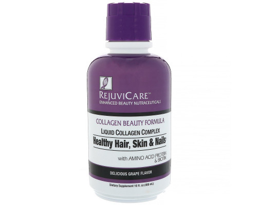Rejuvicare, Collagen Beauty Formula, Liquid Collagen Complex, Healthy Hair, Skin & Nails, 16 fl oz (480 ml) Rejuvicare, Collagen Beauty Formula, Liquid Collagen Complex, Healthy Hair, Skin & Nails, 16 fl oz (480 ml)