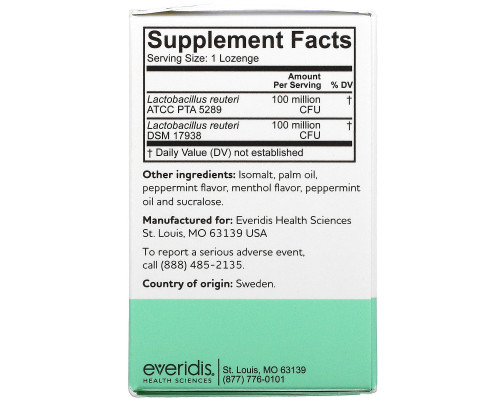 BioGaia, Prodentis For Gums And Teeth, Mint Flavor, 30 Lozenges BioGaia, Prodentis For Gums And Teeth, Mint Flavor, 30 Lozenges
