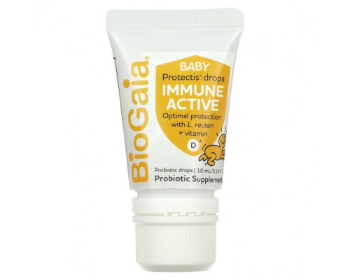 Детское здоровье BioGaia, Baby Protectis капли, для иммунитета, 0–36 месяцев, 600 МЕ, 10 мл (0,34 жидк. Унции) Детское здоровье BioGaia, Baby Protectis капли, для иммунитета, 0–36 месяцев, 600 МЕ, 10 мл (0,34 жидк. Унции)