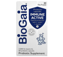 BioGaia, Immune Active, Protectis Capsules, 2,000 IU, 60 Probiotic Capsules