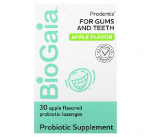 Для пищеварительной системы BioGaia, Prodentis, для десен и зубов, с яблочным вкусом, 30 пастилок с пробиотиками