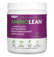 RSP Nutrition, AminoLean, 5 g Amino Acids + Anytime Energy, Grape, 10.7 oz (303 g)