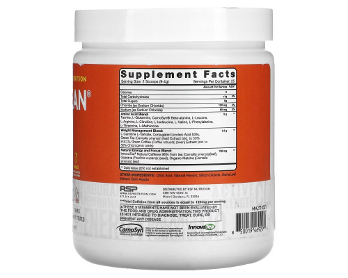 RSP Nutrition, AminoLean, 5 g Vegan Amino Acids + Anytime Energy, Mango, 8.29 oz (235 g) RSP Nutrition, AminoLean, 5 g Vegan Amino Acids + Anytime Energy, Mango, 8.29 oz (235 g)