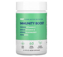 RSP Nutrition, Immunity Boost, Immune System Support + Vitamins & Antioxidants + Immune Cell Production, 60 Veggie Capsules