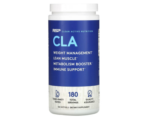 RSP Nutrition, Конъюгированная линолевая кислота, 180 капсул RSP Nutrition, Конъюгированная линолевая кислота, 180 капсул