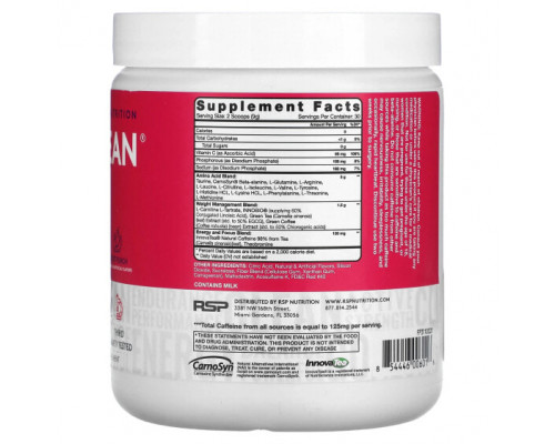 Аминокислоты RSP Nutrition, AminoLean, смесь для приготовления энергетических напитков, фруктовый пунш, 270 г (9,52 унции) Аминокислоты RSP Nutrition, AminoLean, смесь для приготовления энергетических напитков, фруктовый пунш, 270 г (9,52 унции)