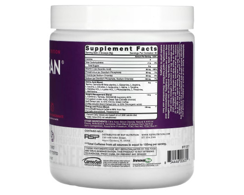 RSP Nutrition, AminoLean, незаменимые аминокислоты и энергия в любое время, ежевика и гранат, 270 г (9,52 унции) RSP Nutrition, AminoLean, незаменимые аминокислоты и энергия в любое время, ежевика и гранат, 270 г (9,52 унции)