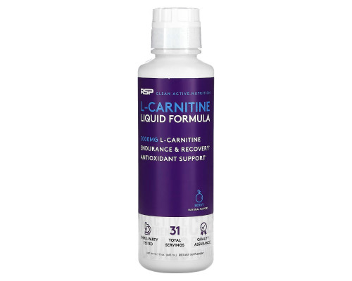 RSP Nutrition, L-Carnitine Liquid Formula, Berry, 3,000 mg, 15.7 fl oz (465 ml) RSP Nutrition, L-Carnitine Liquid Formula, Berry, 3,000 mg, 15.7 fl oz (465 ml)