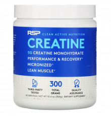 RSP Nutrition, Creatine Monohydrate, Micronized Creatine Powder, 10.6 oz (300 g)