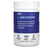 RSP Nutrition, L-Arginine, Nitric Oxide Precursor, 750 mg, 100 Capsules